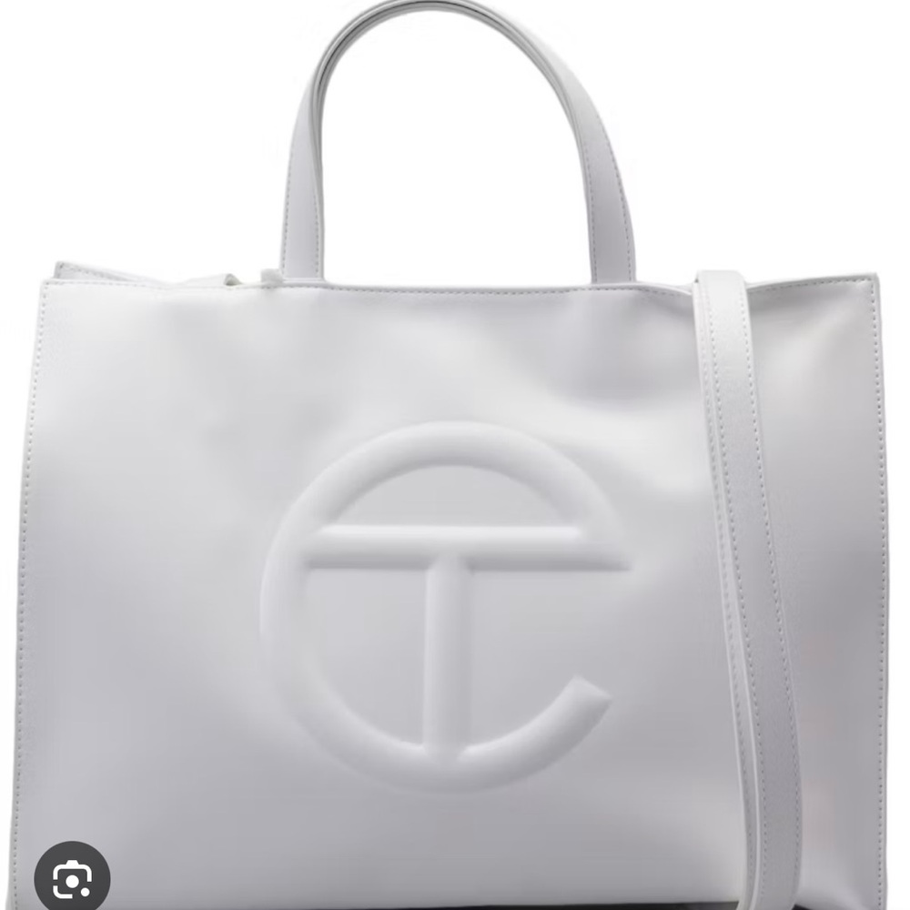 White Telfar medium tote bag brand new never warn with tag & dust bag